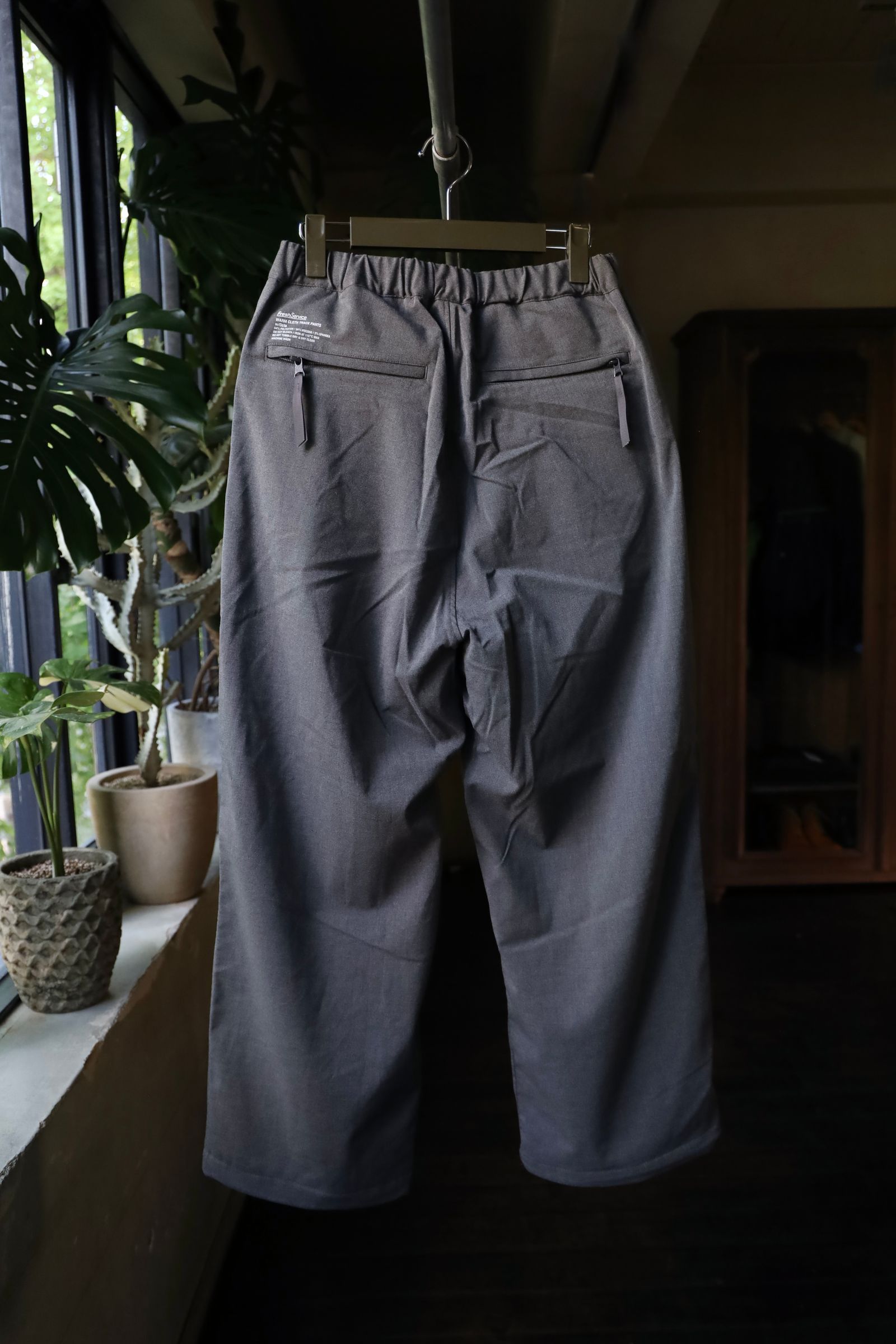 フレッシュサービス WARM CLOTH TRACK PANTS w/Octa (FSC243-40175)H.GRAY
