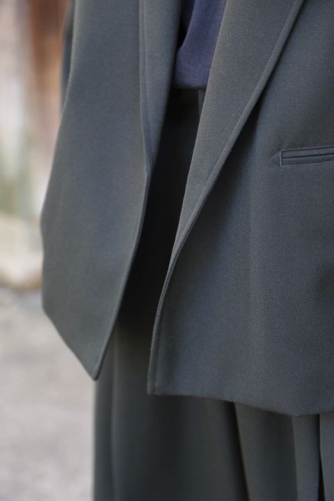 blurhms Wool Surge Cardigan Jacket,WOOL SURGE SUPER WIDE EASY SLACKS style. 2021.07.20.