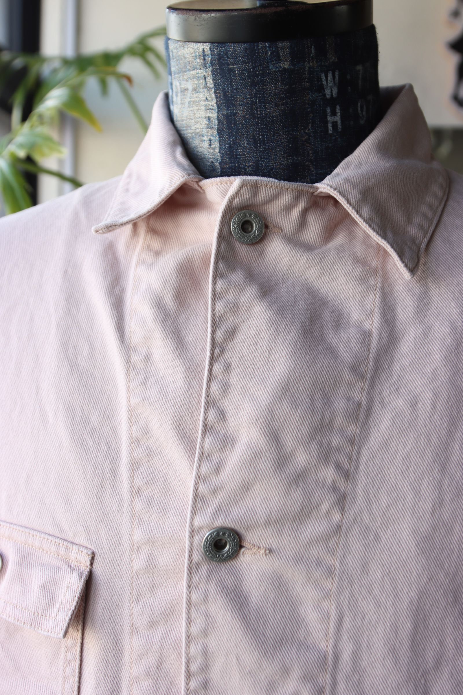 FOUNDOUR - ファウンダ 25SS COVERALL JACKET(015FD251001)PINK