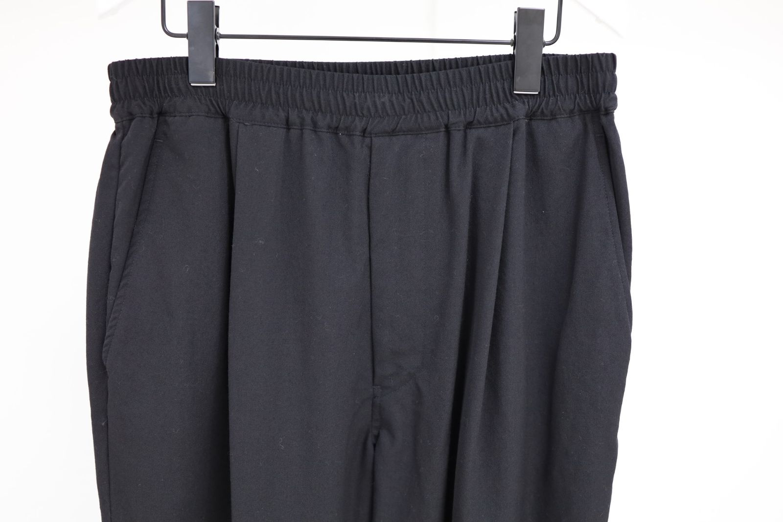 グラフペーパー Fulled Wool Twill Wide Easy Pants(GM263-40412)BLACK☆9月12日(土)発売！