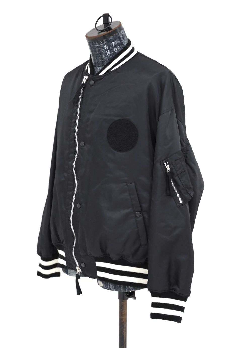 コムデギャルソンオム26FW リブライン入りナイロンツイルジャケット(HR-J003-051-1)BLACK☆8月7日(金)発売！