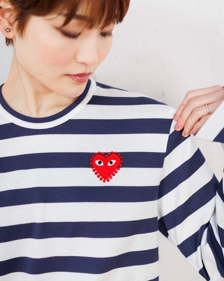 PLAY COMME des GARCONS - プレイコムデギャルソン RHINESTONEボーダー 
