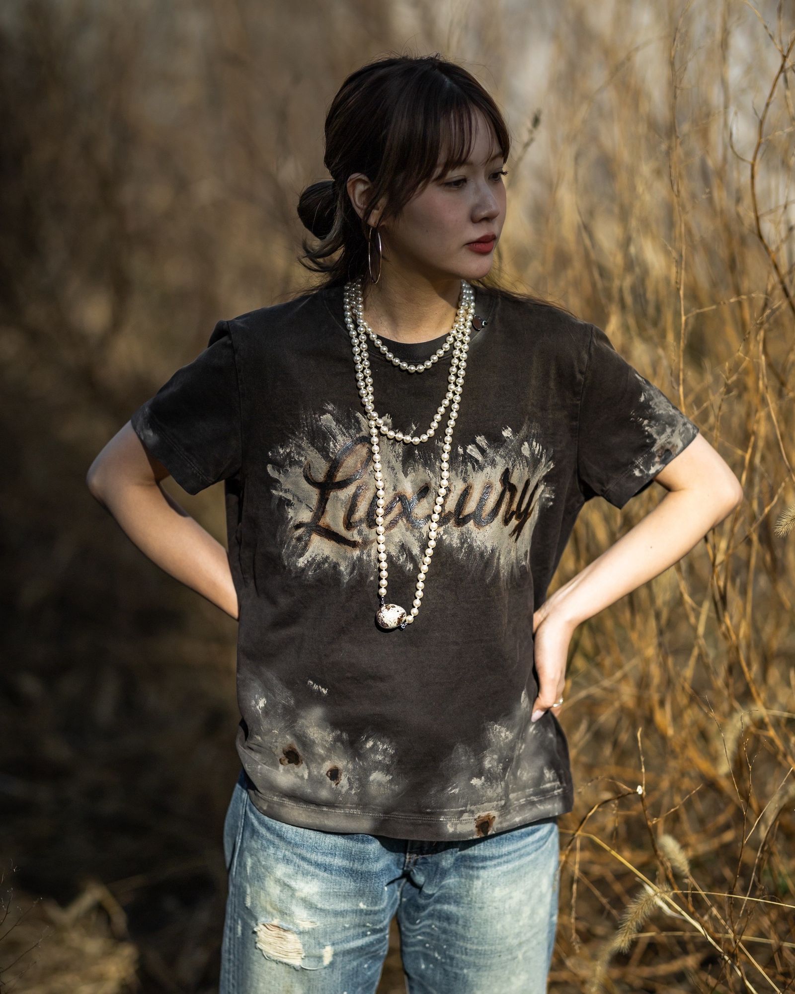 doublet ダブレット26SS FOOD SAMPLE PEARL NECKLACE (26SS83AC43) EGG★1月17日(土)11:00発売！