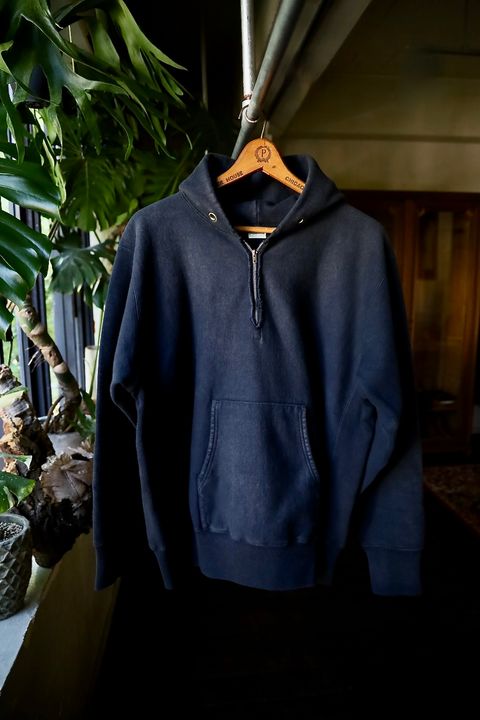 アプレッセ Vintage Half Zip Sweat Hoodie (24AAP-05-07K)BLACK☆8月24日(土)発売！