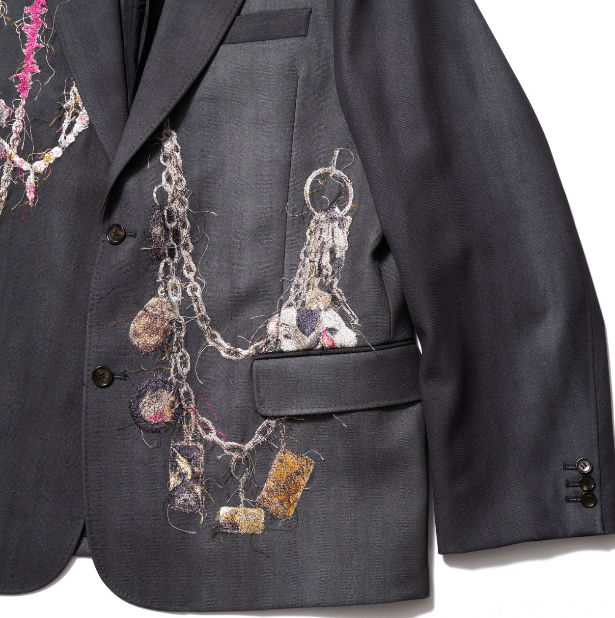 doublet 25AW  EMBROIDERED CHAIN TAILORED JACKET (25AW16JK74) CHACORL☆8月9日(土)発売！