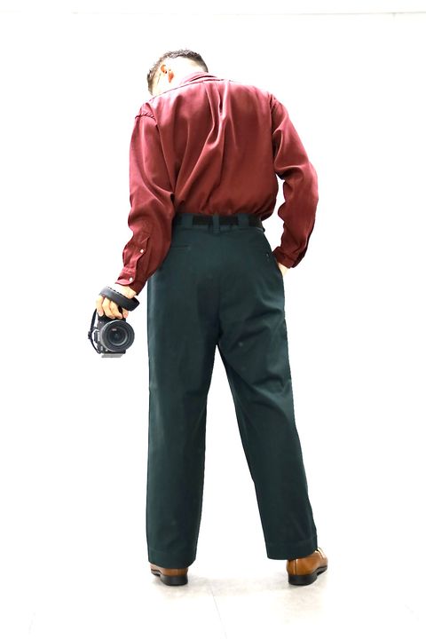 A.PRESSE 2026 STYLE1 Work Chino Trousers"GREEN"スタイル