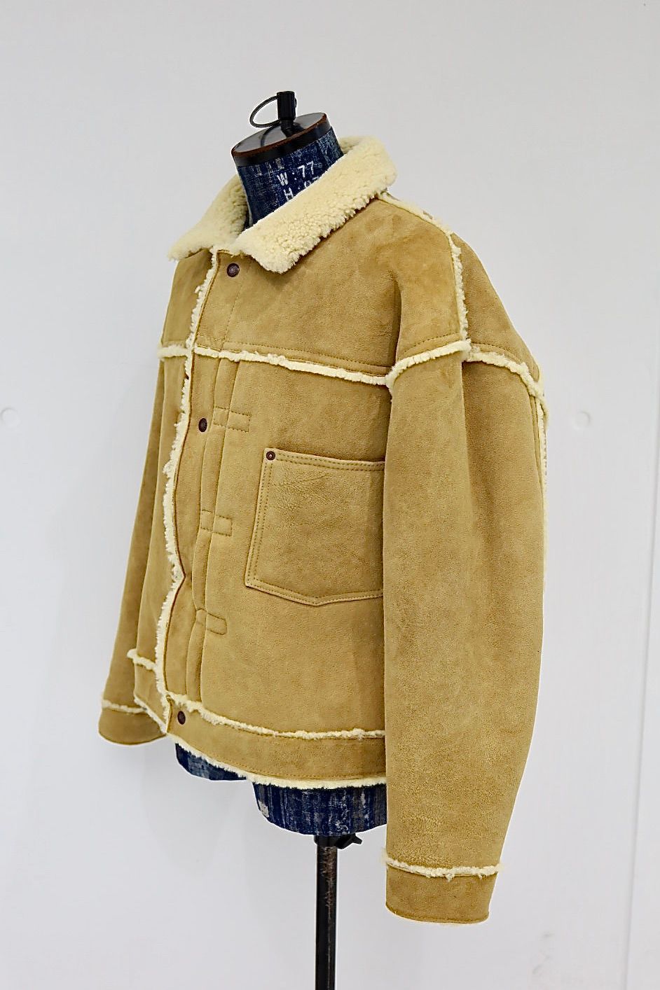 セントマイケル25AWベルベルジンコラボ BB_MOUTON JACKET (SM-HR1-0000-C59)BEIGE☆12月13日(土)新作発売！