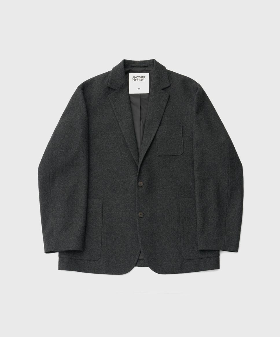 ANOTHER OFFICEアナザーオフィス Santiago Cashmere Sports Jacket(AOEFJK008)Heather Charcoal☆10月10日(金)新作発売！