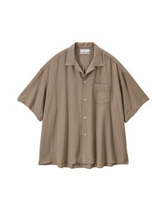 グラフペーパー 26SS Viscose Viyella S/S Sleeping Shirt(GM261-50457)TAUPE☆3月14日(土)発売！