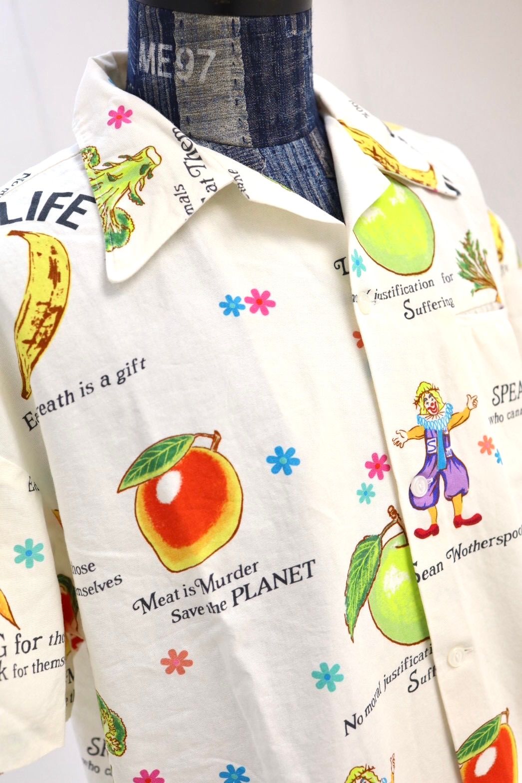 セントマイケル 26SS SW_OPEN COLLAR SHIRT(SM-MK8-0000-C10)WHITE