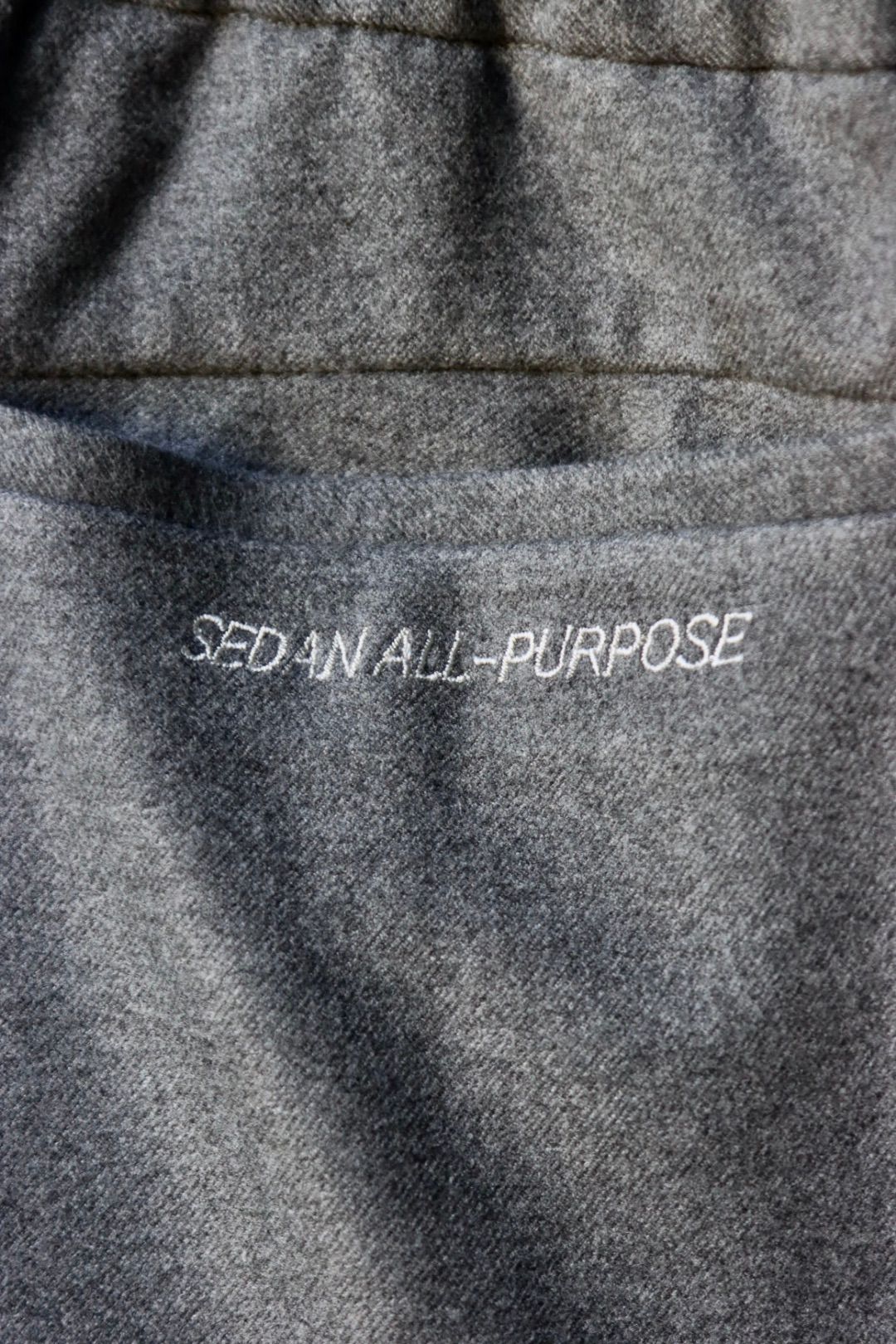 セダンオールパーパスFW23 Tech Flannel Wide Slacks (SD23F-PT04)Grey☆10月28日(土)発売！