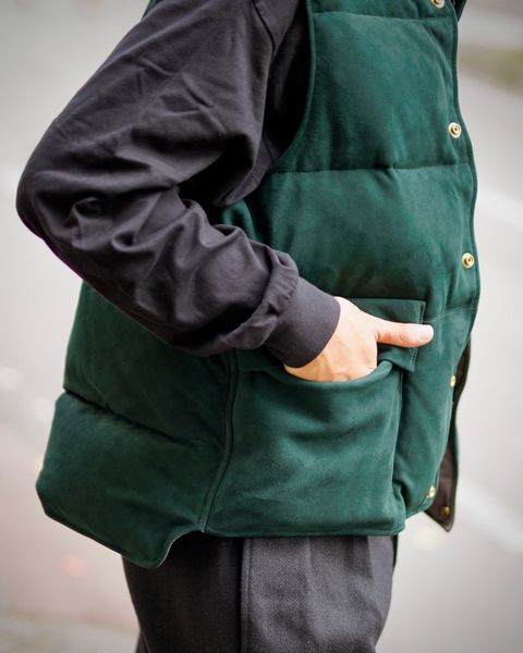 A.PRESSE Suede Down Vest 10月19日(土)新作発売！
