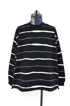 S.F.C 2026FW エスエフシー SUPER BIG STRIPE LS TEE (W/DRAWSTRINGS) (SFCFW26CS07)Black☆10月17日(土)発売！