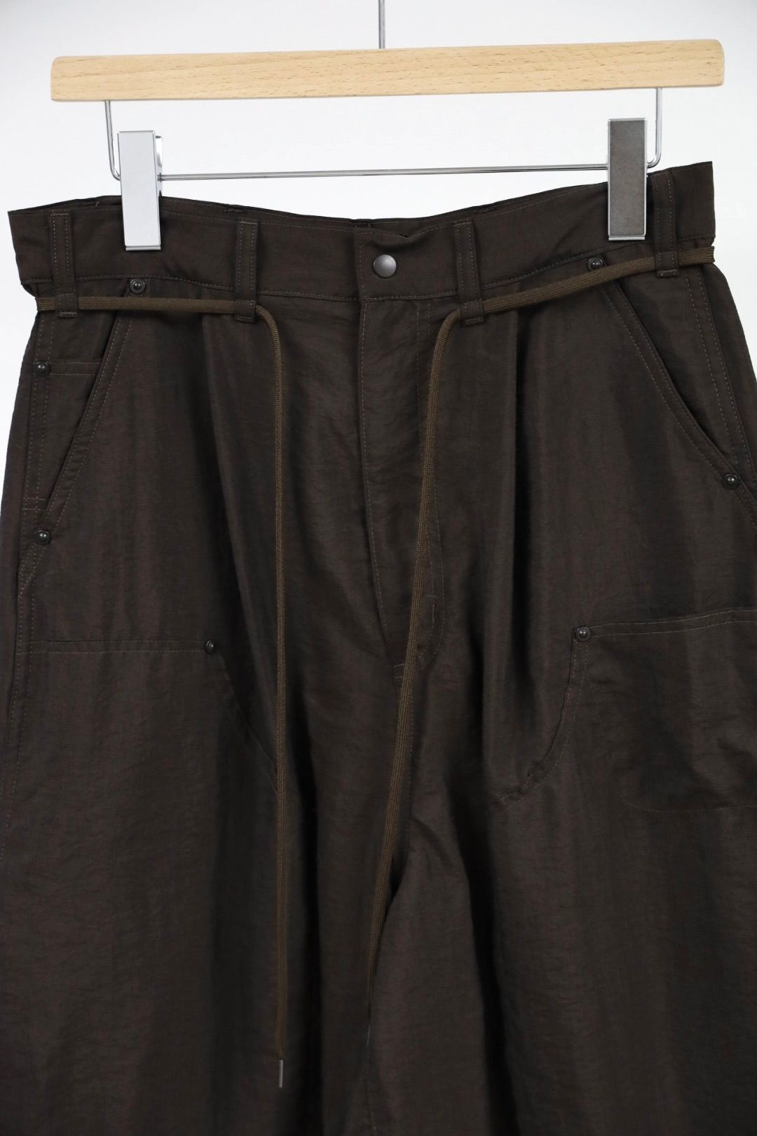 プロダクトトゥエルブ 26SS Silk Nylon Short Work Pants(26SS-PPT11)BROWN☆新作発売！