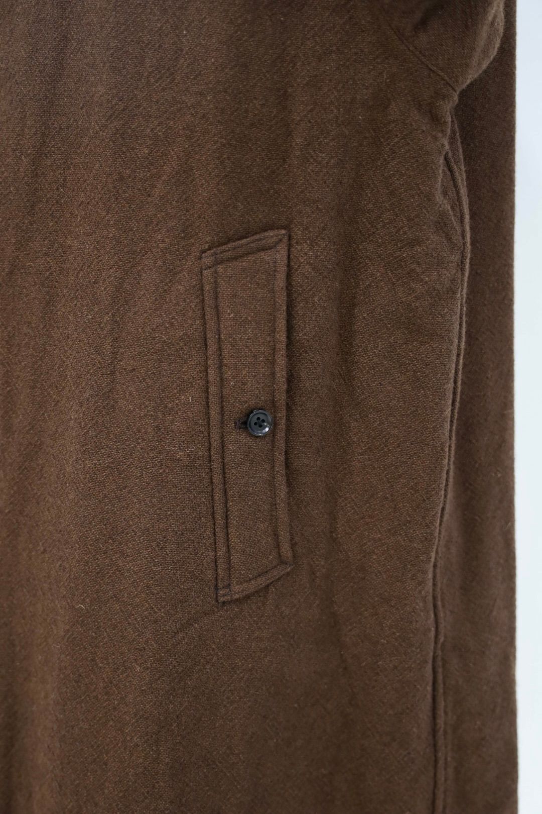 blurhms ブラームス Classic Wool Balmacaan Coat(BHS25F009)Brown☆新作発売！