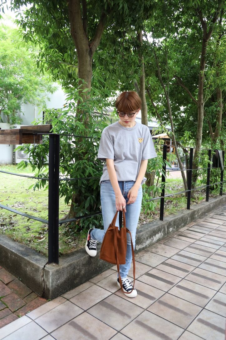 PLAY COMME des GARCONS 定番ワンポイントTシャツ style.2025.6.26