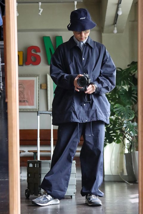 FreshService 22AW SIDE POCKETS STRETCH OVER SHIRTスタイル.2022.8.15.