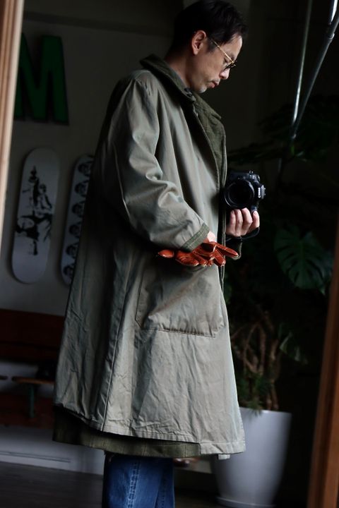 アプレッセ22FW Tweed Balmacaan Coatスタイル2022.10.1.