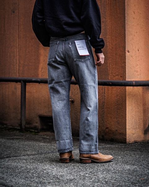 グラフペーパー Selvage Denim Five Pocket Wide Straight Pants(LIGHT FADE BLACK) 1月18日(土)新作発売！