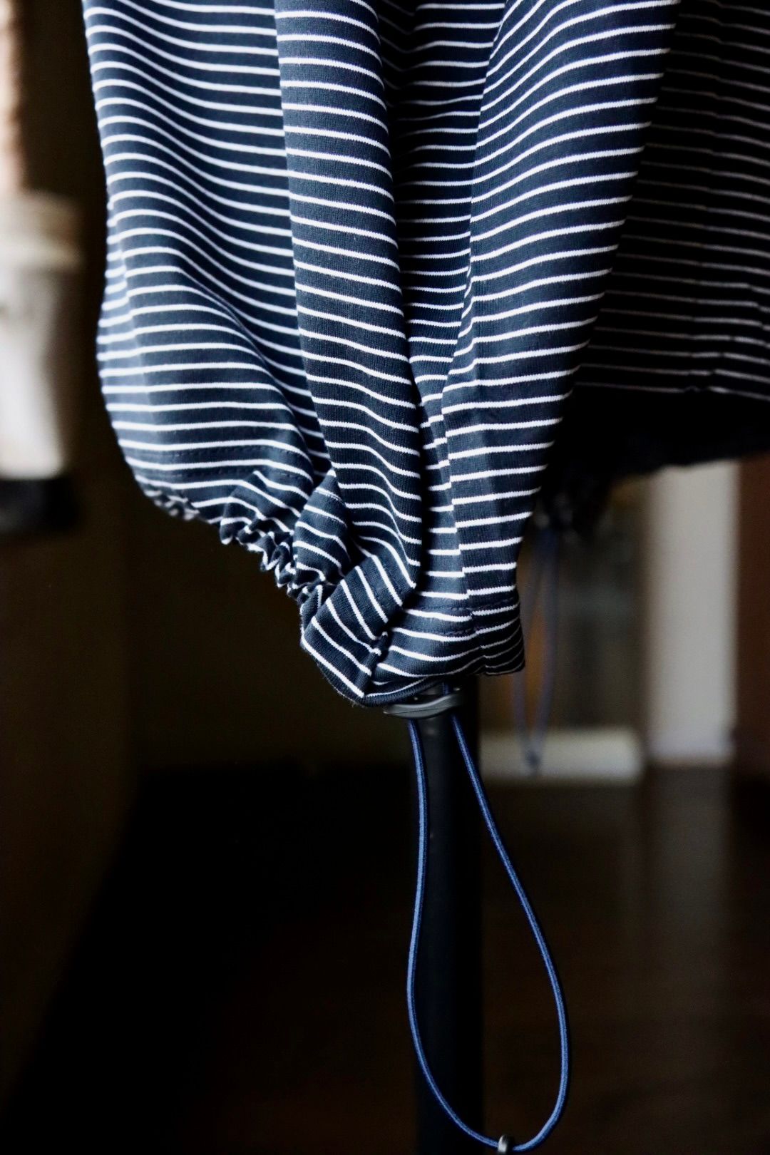 イズネス24SS BALLOON  BORDER SHORT SLEEVE T-SHIRT(31SSSH05-3)NAVY×WHITE BORDER