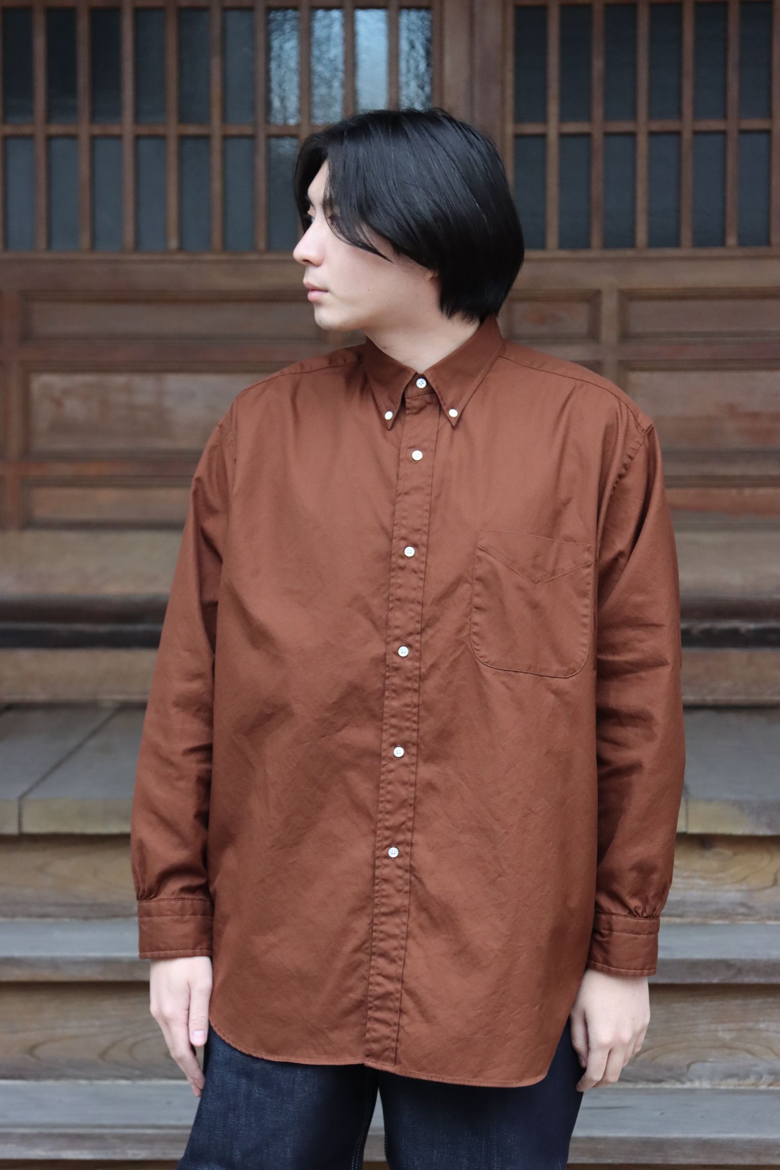 22ss】A.PRESSE BD Oxford Shirt 茶 3 アプレッセ | www.visadoctor.in