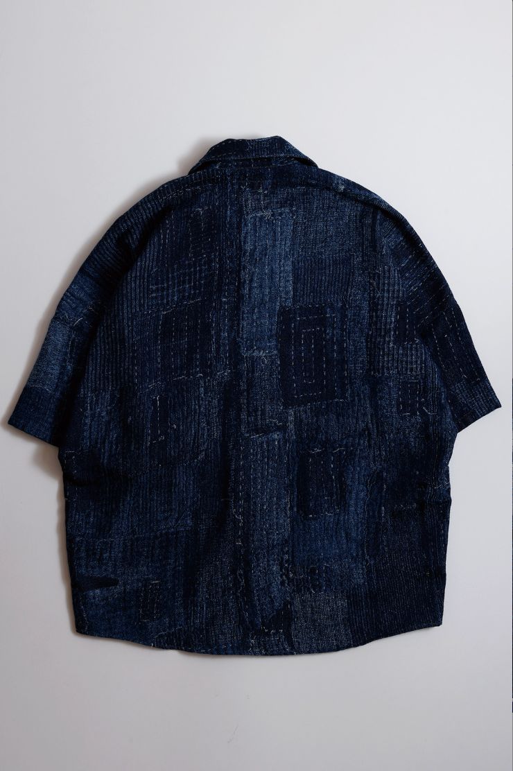 ファンダメンタル 26SS BORO S/S SHIRT RINSE(FA26SH27R)INDIGO☆新作発売！