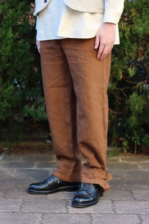 Ets.MATERIAUX M38 Motor cycle coat"BROWN"style.