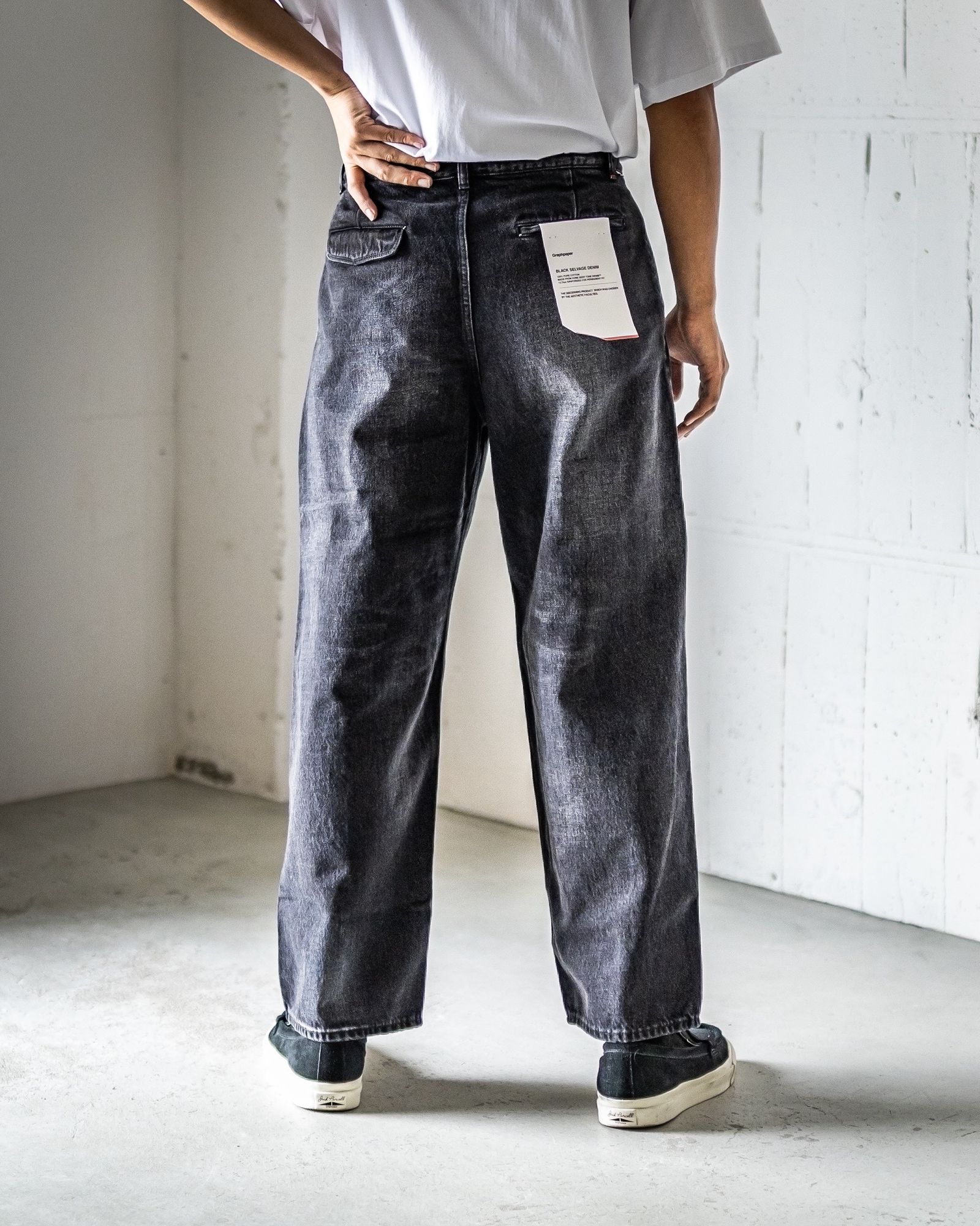 Graphpaper - グラフペーパー25AW Selvage Denim Two Tuck Pants