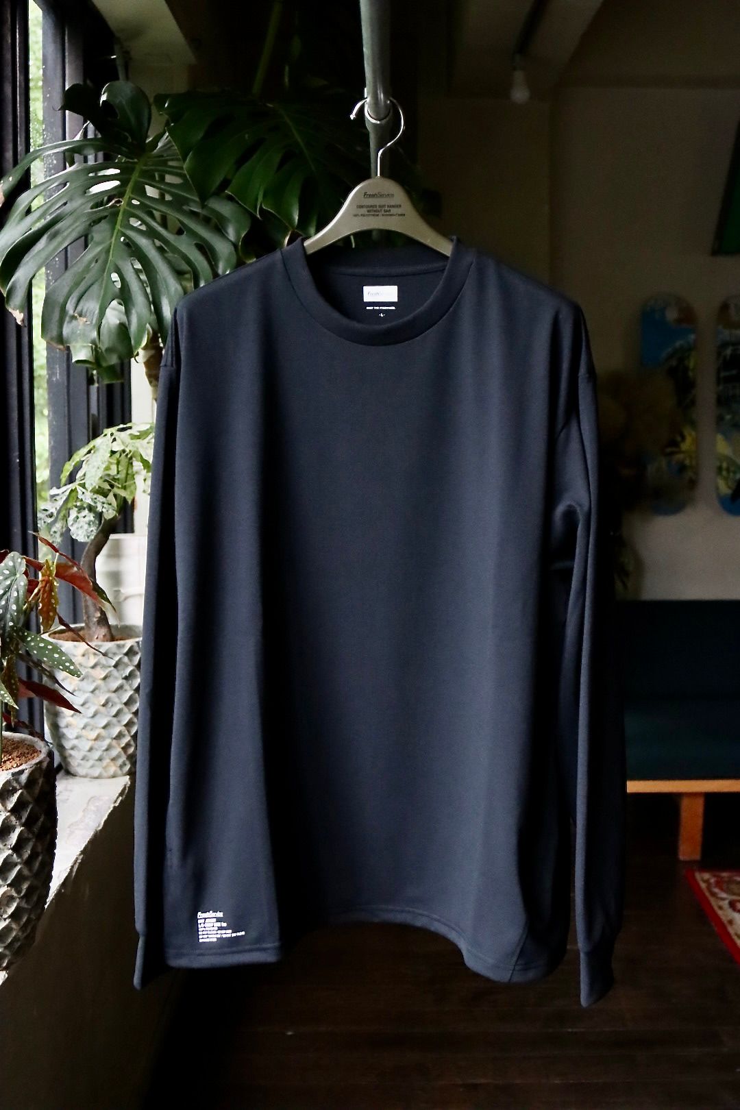 フレッシュサービス DRY JERSEY L/S CREW NECK TEE(FSC253-70084B)BLACK★7月26日(土)発売！