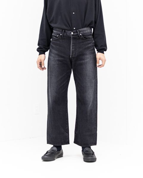 グラフペーパー Selvage Denim Five Pocket wide Straight Pants(GU261-40059DB)BLACK_DARK FADE★1月24日(土)発売！