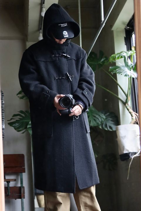 blurhms ROOTSTOCK 22FW blurhmsROOTSTOCK Wool Melton Duffle Coatスタイル.2022.9.25.