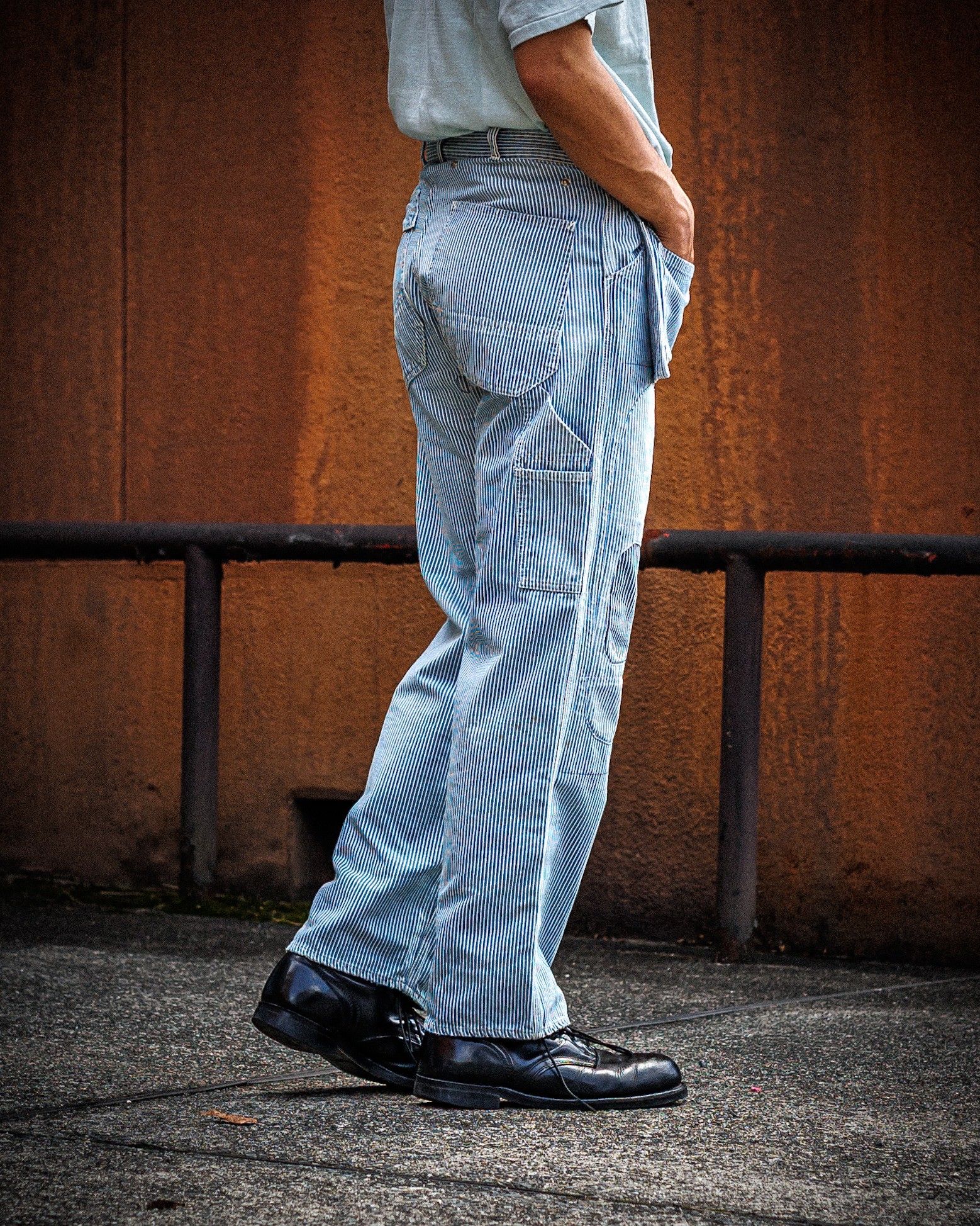 BOWWOW - BOW WOW バウワウ HICKORY PAINTER PANTS with