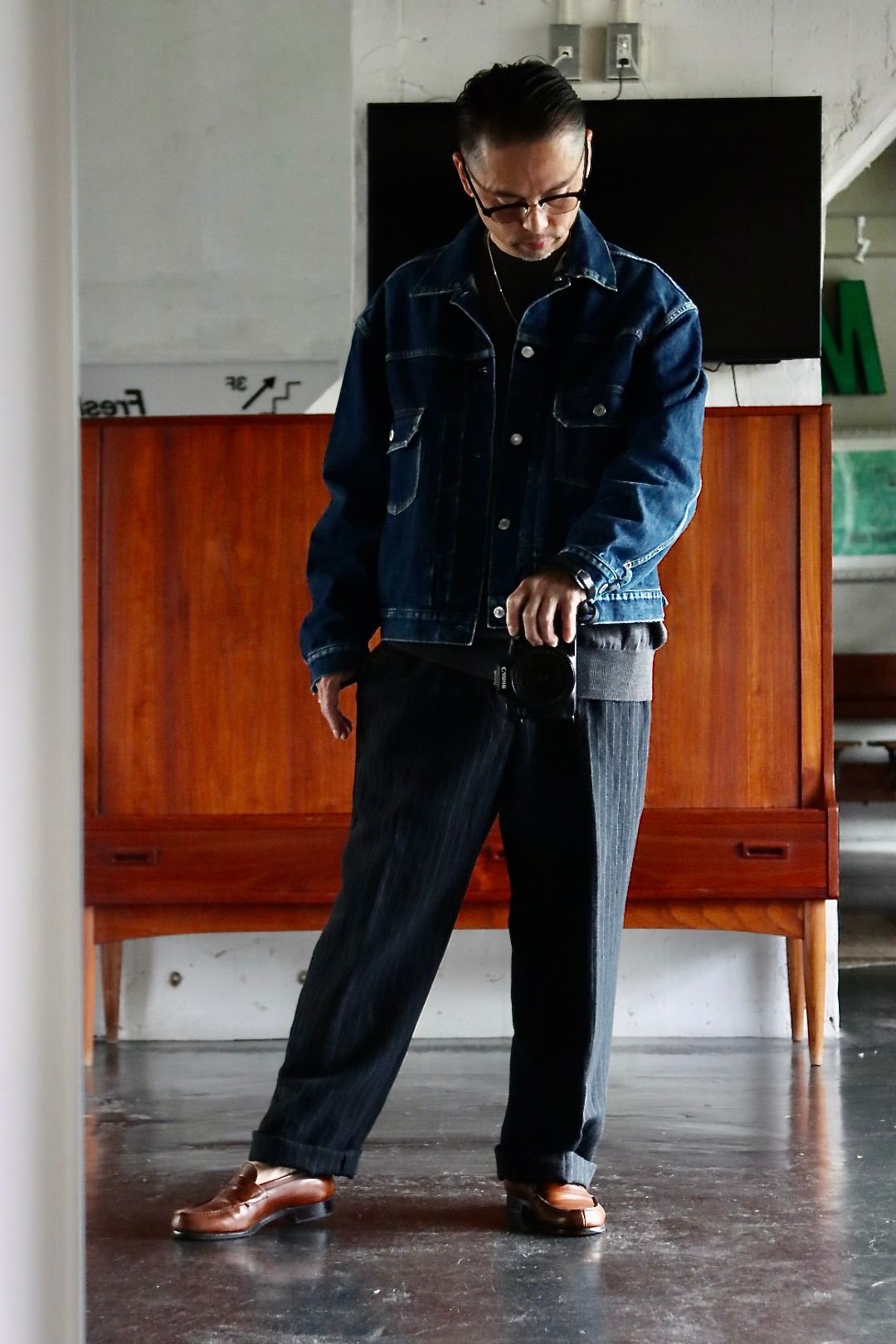 A.PRESSE アプレッセ22FW 2nd Type Denim Jacket スタイル1.2022.8.11