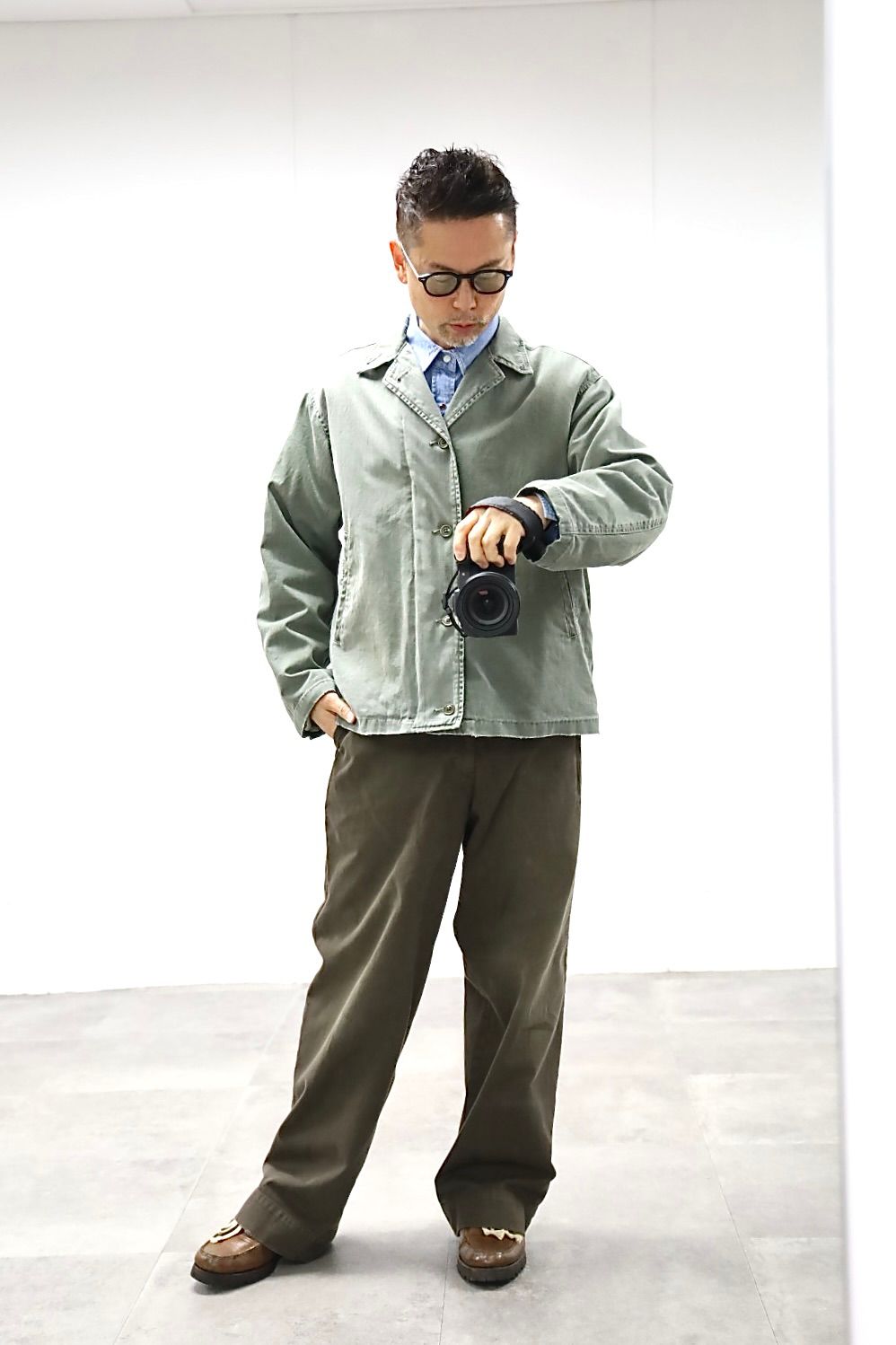 アプレッセ 2026 STYLE1 Vintage US NAVY N-4 Deck Jacket(26SAP-01-51)SAGE☆3月6日(金)再入荷しました！