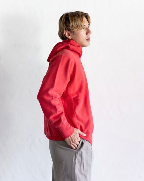 A.PRESSE Vintage Half Zip Sweat Hoodie(RED)スタイル 8月24日(土)新作発売！