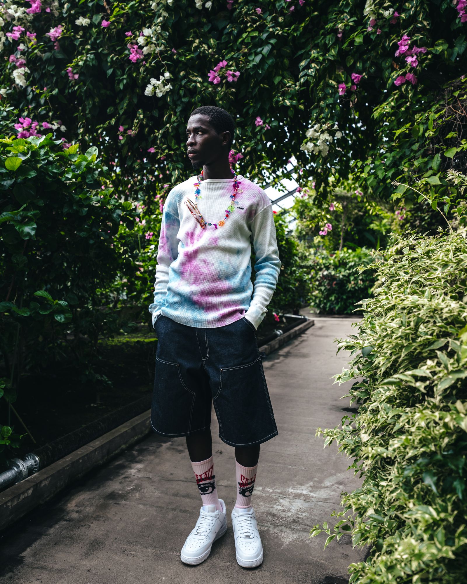セントマイケル25SS LS THARMAL TEE(SM-HR8-0000-039)TIE DYE