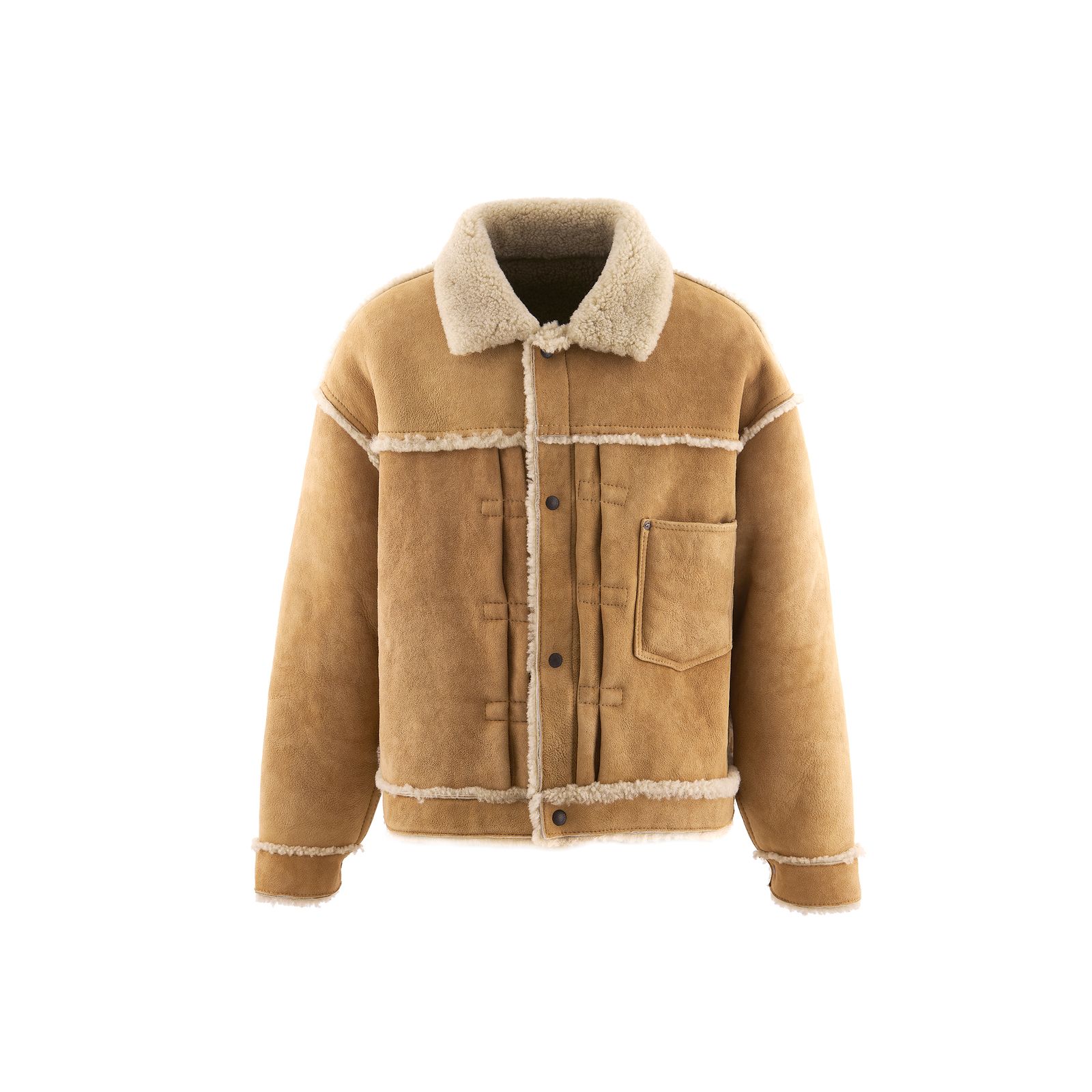 セントマイケル25AWベルベルジンコラボ BB_MOUTON JACKET (SM-HR1-0000-C59)BEIGE☆12月13日(土)新作発売！