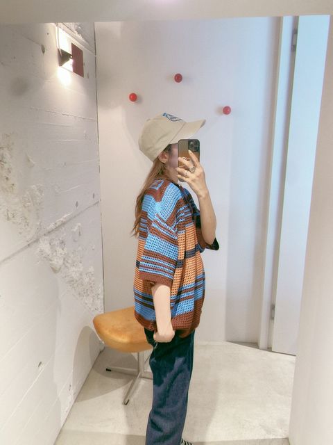 YOKE 新作BORDER MESH KNIT SKIPPER POLO SHIRT style.2024.5.23