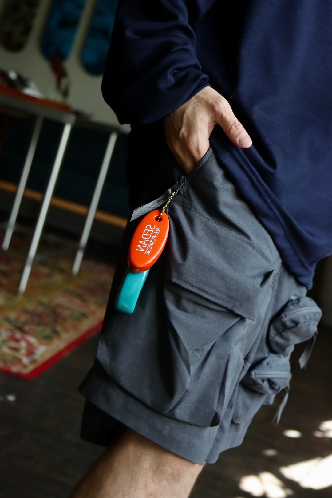 セダンオールパーパス23FW Oval Logo Key Float(SD23F-AC01)Orange