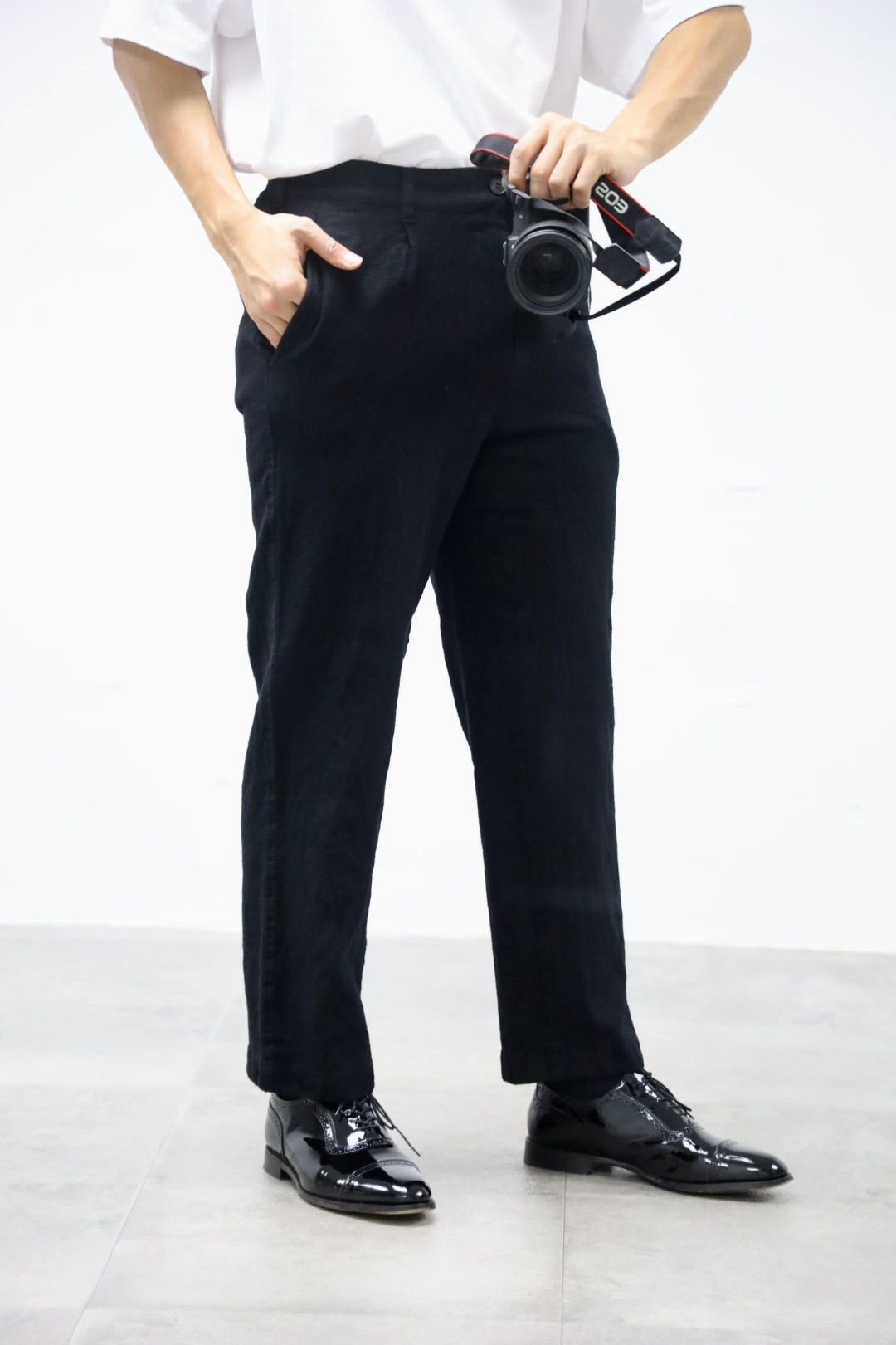 COMME des GARCONS HOMME ウールサージ製品縮絨ジャケット&パンツ セットアップスタイル