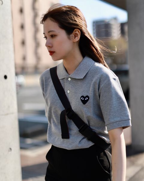 PLAY COMME des GARCONS POLOシャツstyle.2023.4.12
