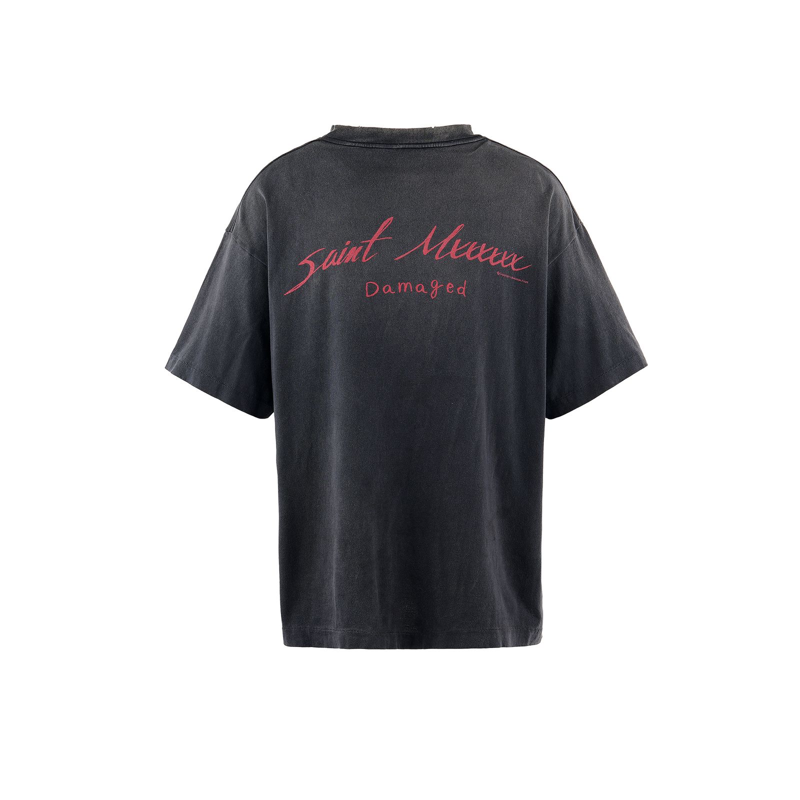 すぐ届く セントマイケル デヴィル ダディ Tシャツ ブラック SAINT M×××××× - セントマイケル Tシャツ DAMEGED SS TEE(SM-HR8