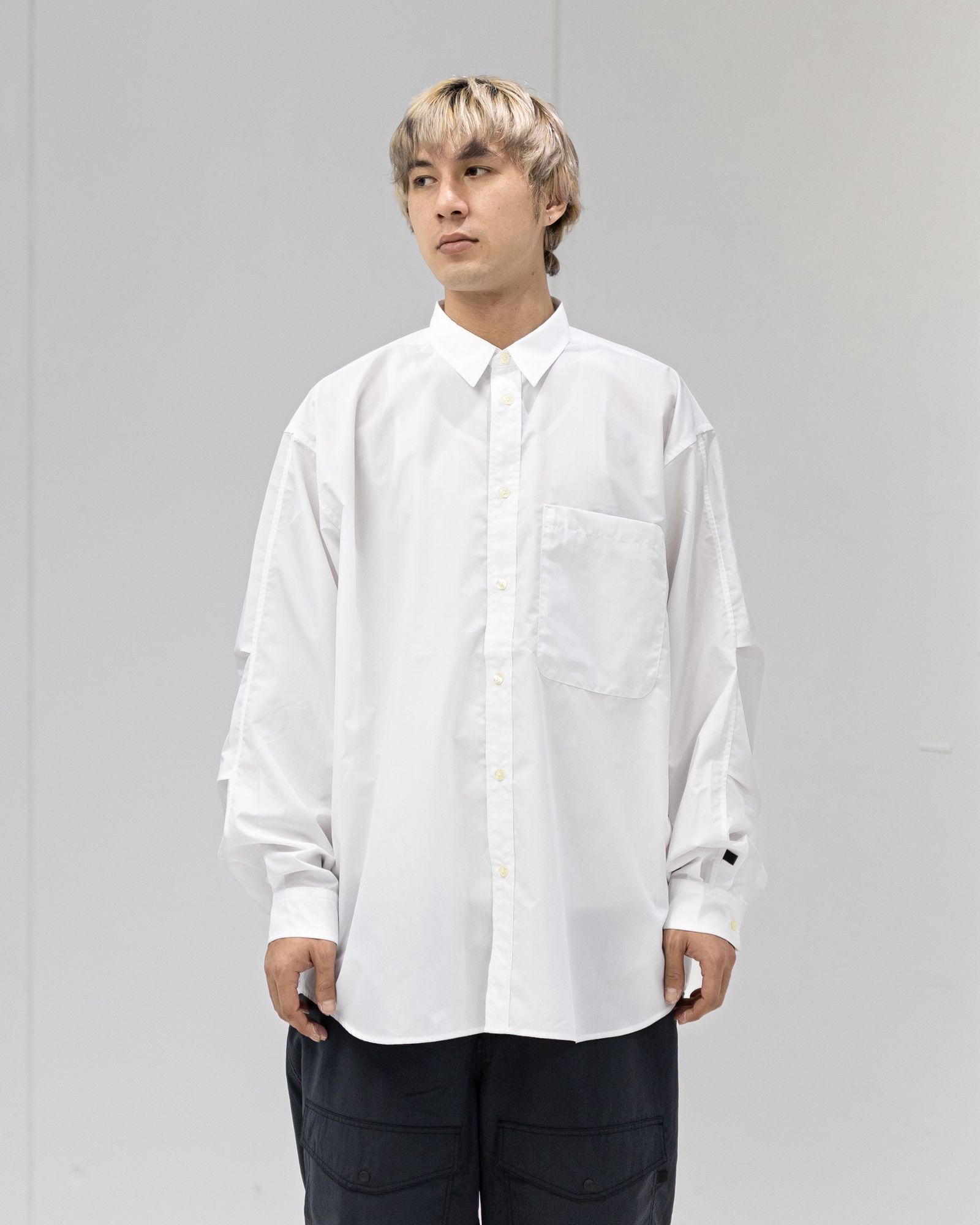 DAIWA PIER39(ダイワピア39) TECH REGULAR COLLAR SHIRT L/S SOLID(BE-81026)WHITE☆2月21日(土)発売！