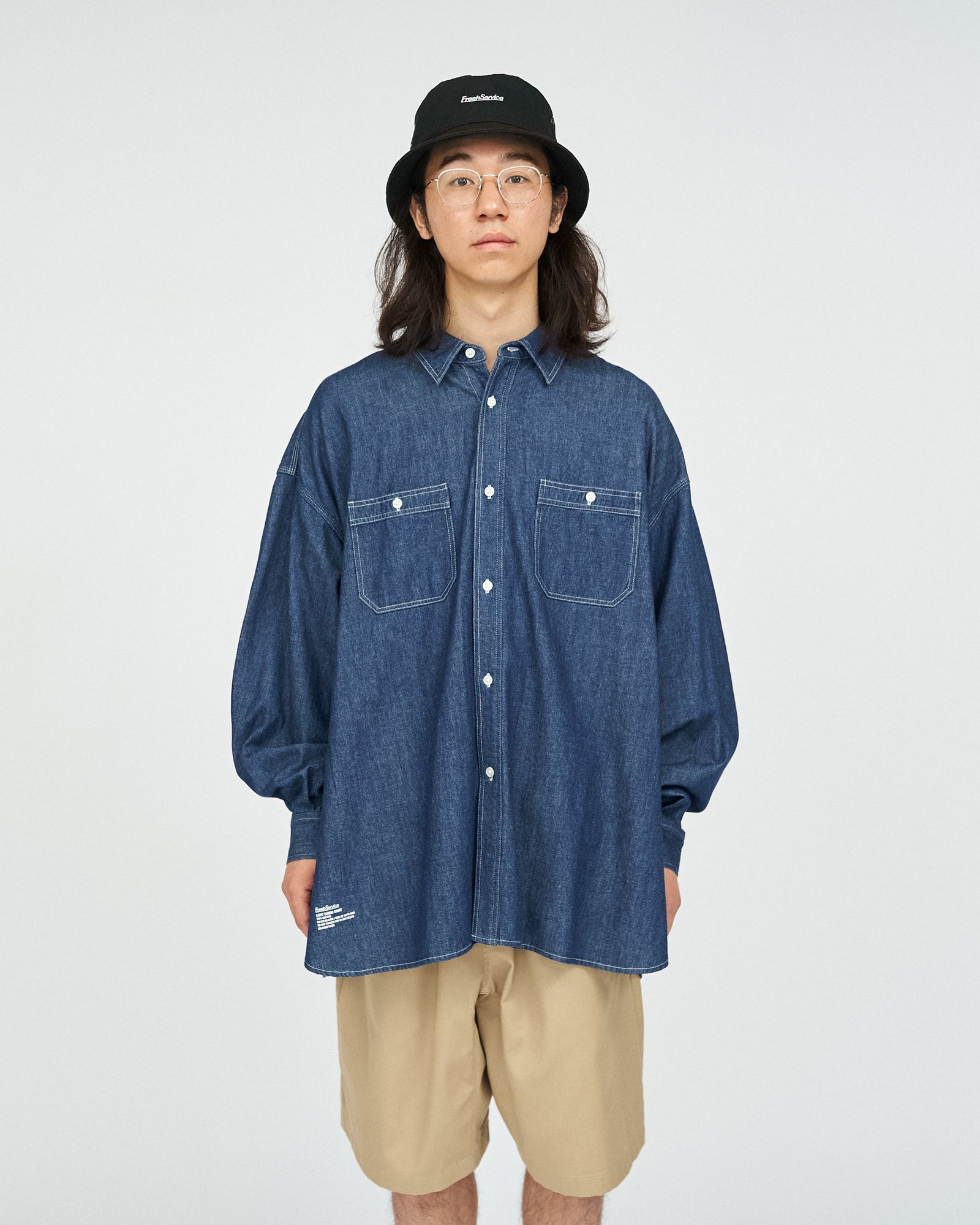 フレッシュサービス LIGHT DENIM L/S SHIRT (FSC252-50045)DARK FADE☆6/21(土)発売！