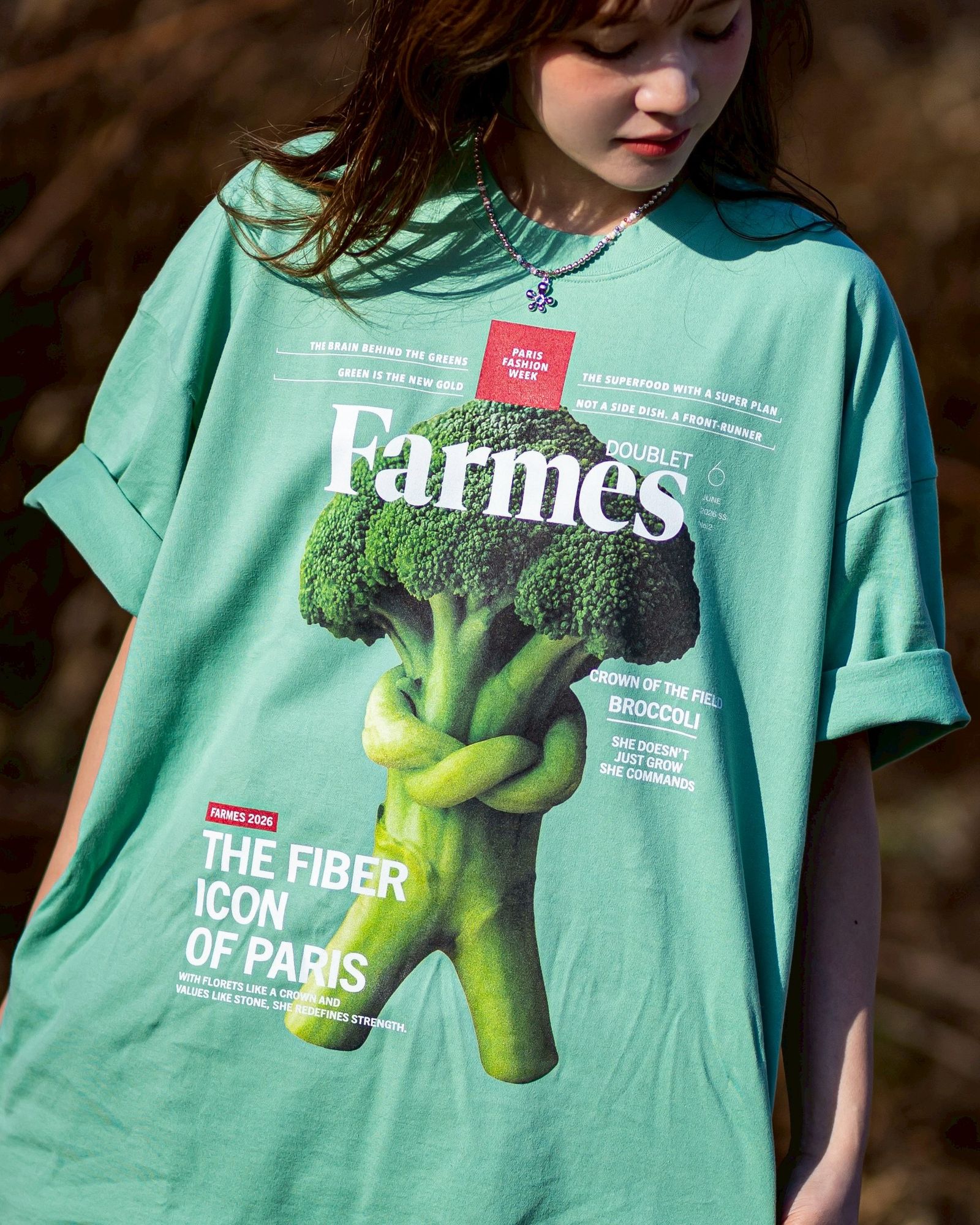 doublet 26SS FARMES MAGAZINE COVER T-SHIRT style.2026.1.16