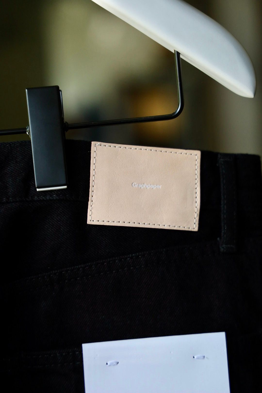 グラフペーパー25AW Selvage Denim Five Pocket wide Straight Pants(GU253-40059RB)BLACK_WASHED