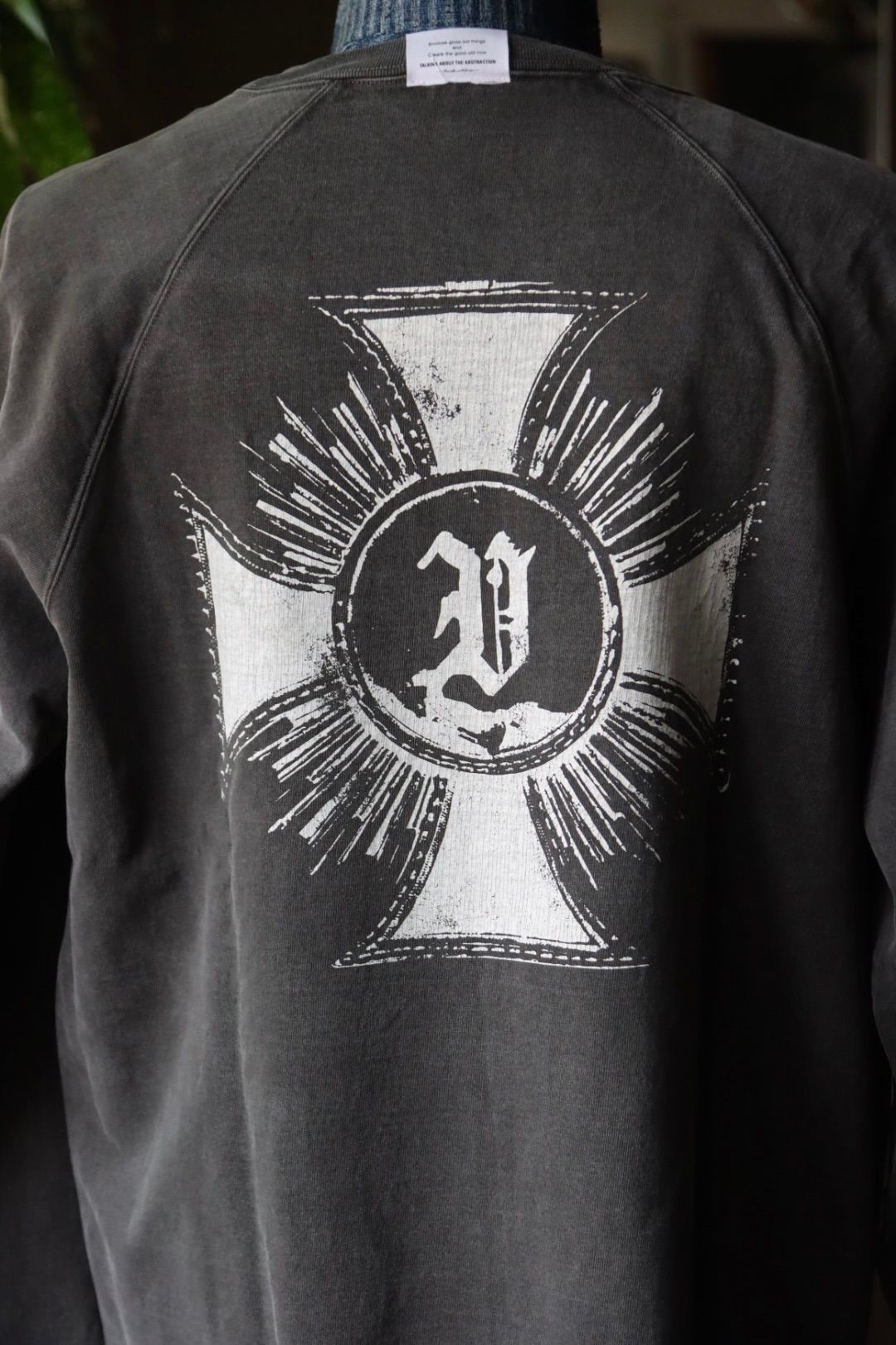 トーキングアバウト ジ アブストラクション 25AW OVER DYE PRINT RAGLAN TEE(2526AW-LS-002)FUCK☆新作発売！