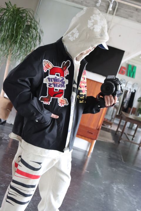 ©SAINT M×××××× ×DENIM TEARS SWING TOP"BLACK"L style.