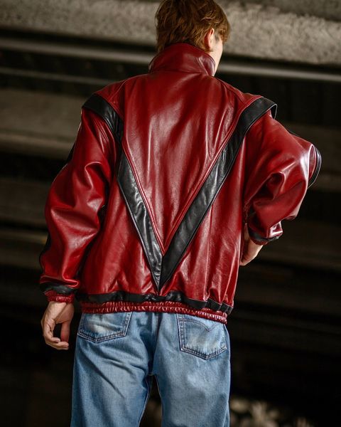 doublet 新作LEATHER TRACK JACKET style