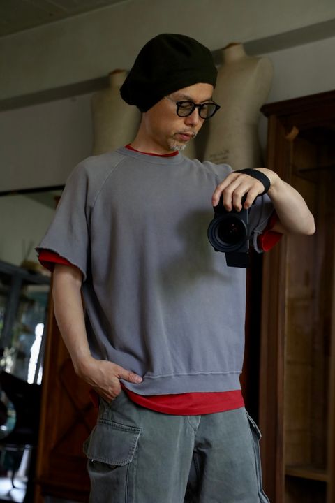 アプレッセ 2026 STYLE1 Vintage Light Weight S/S Sweatshirt(26SAP-05-10)GRAY